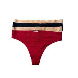 Athleta Ritual Thong Underwear Set Of 3 Medium